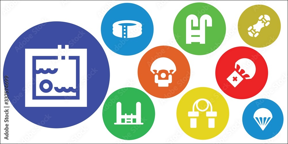 Modern Simple Set of jump Vector filled Icons Modern Simple Set of jump Vector filled Icons