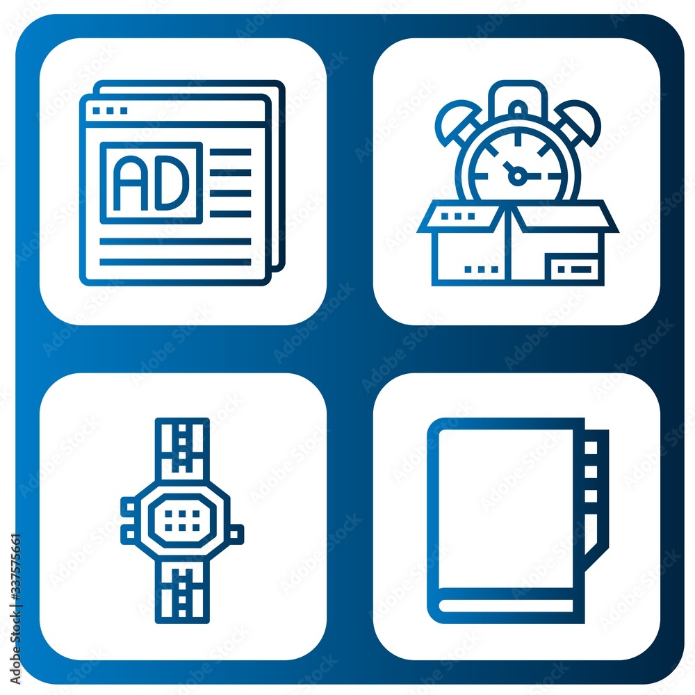 time simple icons set time simple icons set