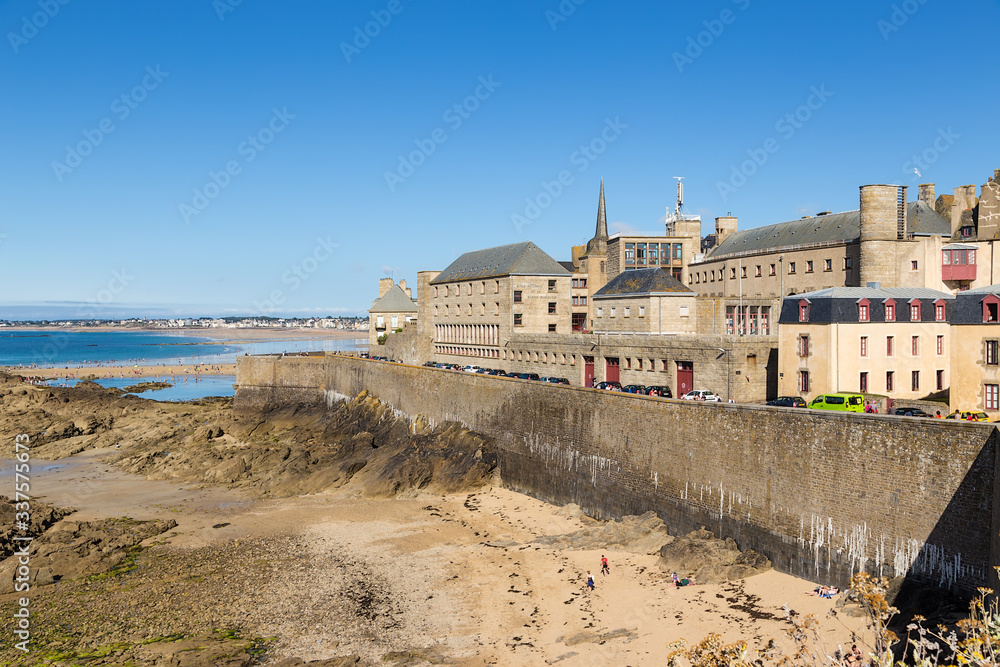 Saint-Malo, France. Medieval Coastal Fortifications