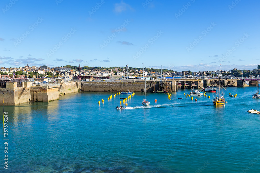 Saint-Malo, France. View of port facilities