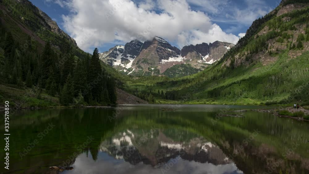 Maroon Bells Aspen Colorado Clouds Day Timelapse Maroon Bells Aspen Colorado Clouds Day Timelapse