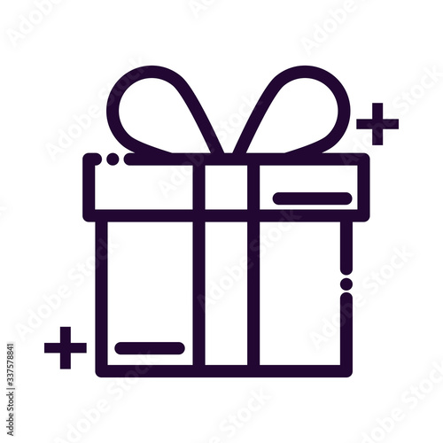 gift box line style icon