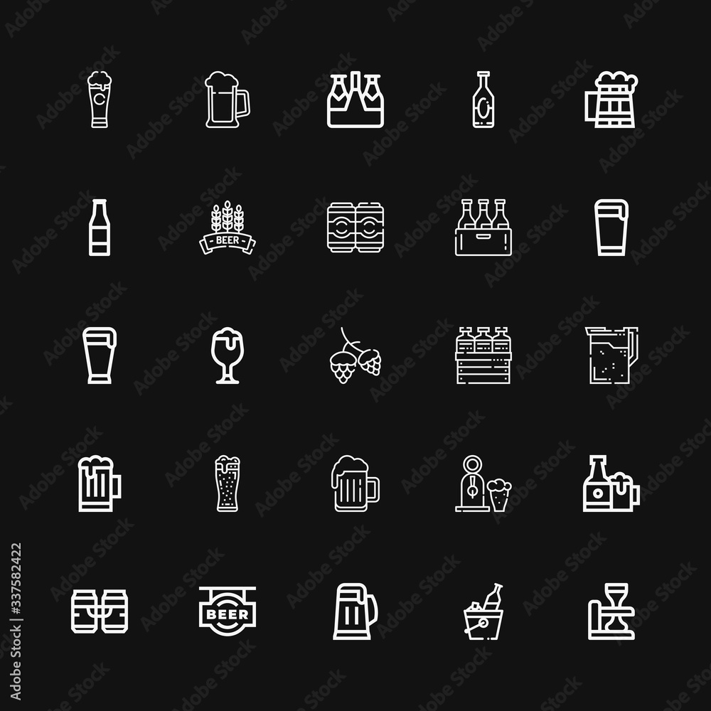 Editable 25 ale icons for web and mobile Editable 25 ale icons for web and mobile