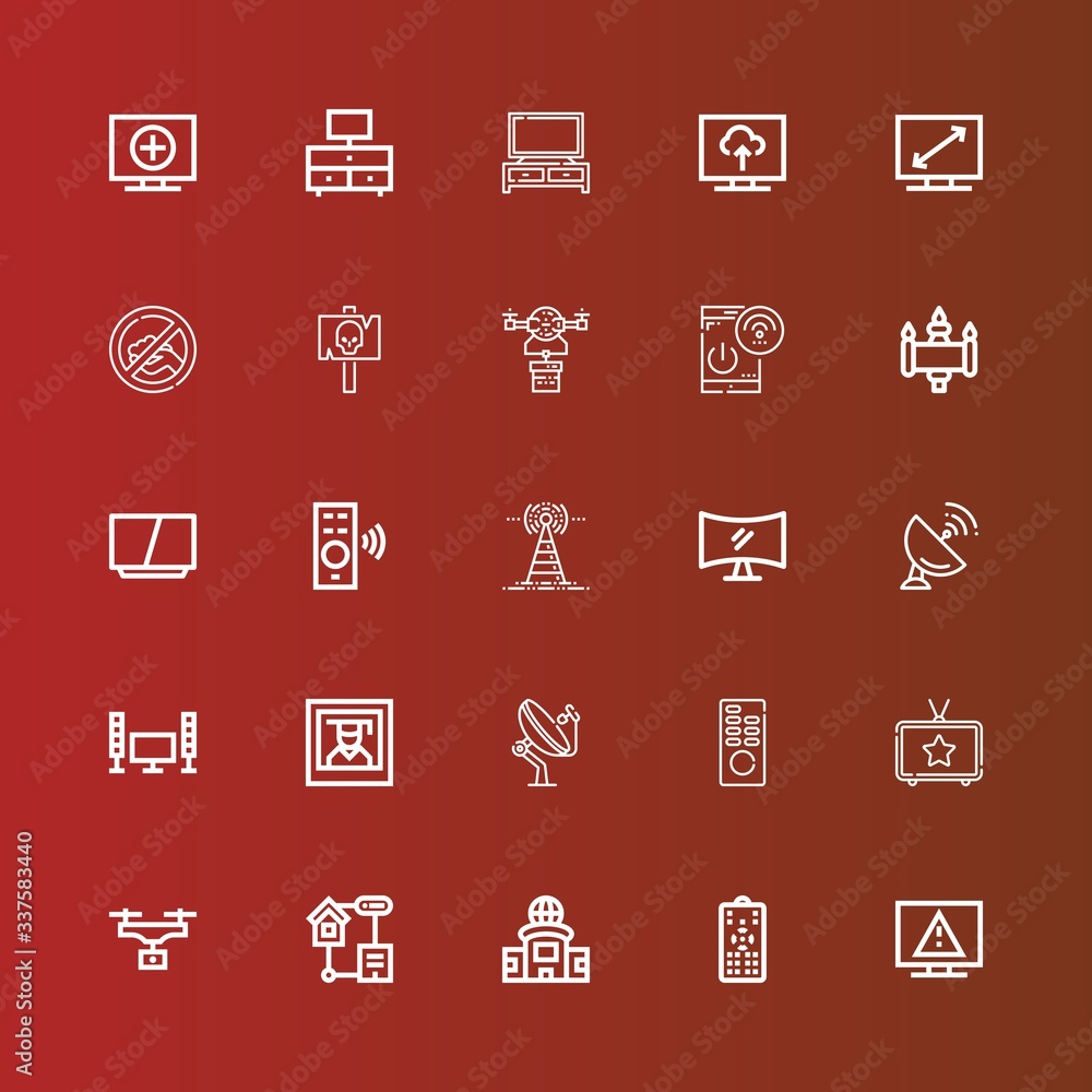 Editable 25 remote icons for web and mobile Editable 25 remote icons for web and mobile