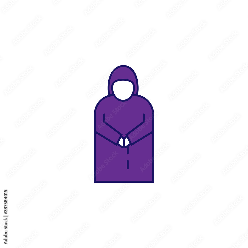 Priest outline easter icon Priest outline easter icon