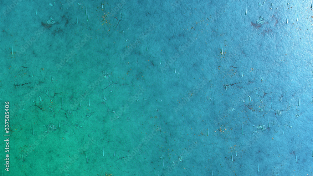 Naklejka premium Rough coloured painted wall texture with paintdrops