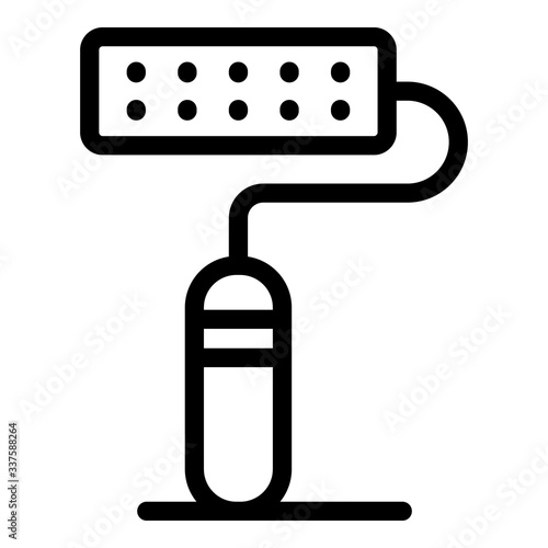 Massage roller icon. Outline massage roller vector icon for web design isolated on white background