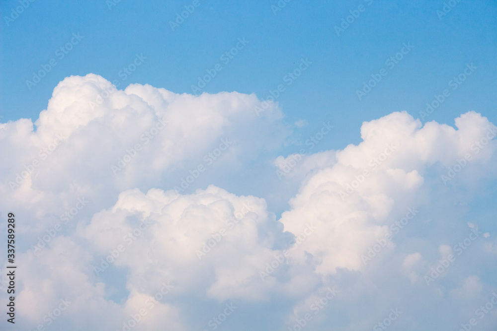 Bright blue sky with white clouds for background or wallpapers Bright blue sky with white clouds for background or wallpapers