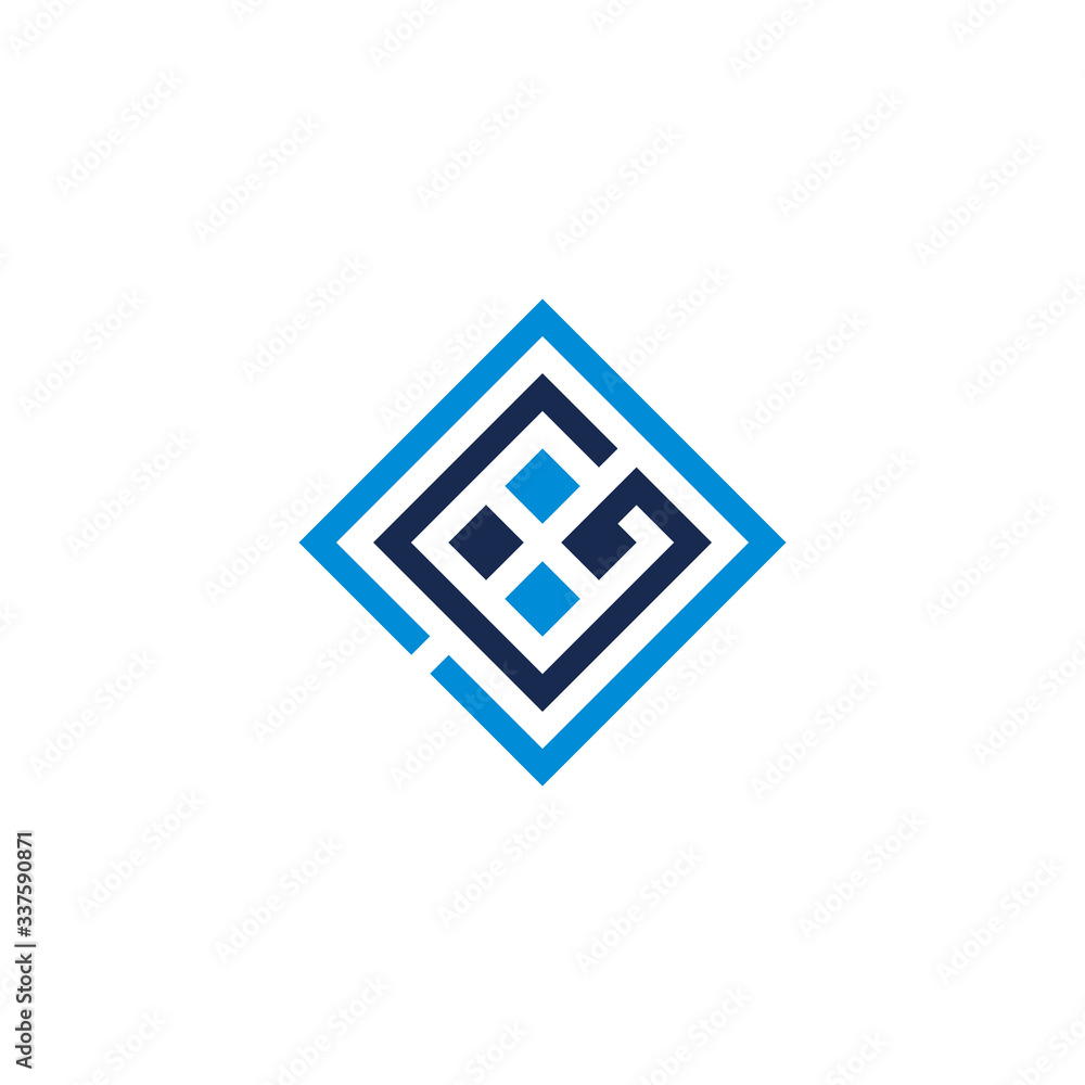 abstract letter gc square linear geometric symbol logo vector abstract letter gc square linear geometric symbol logo vector
