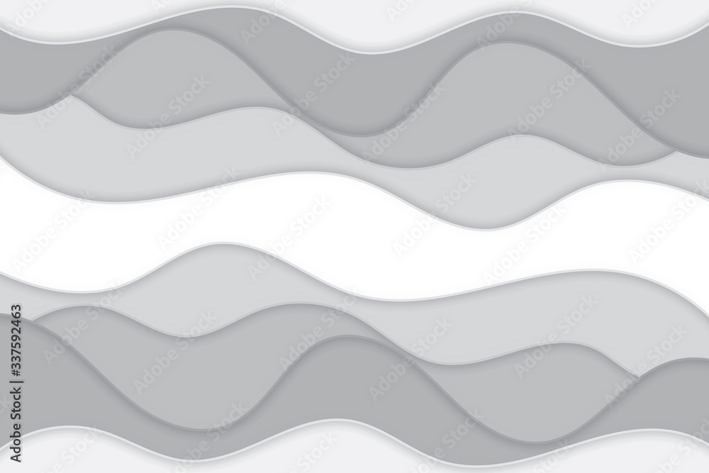 Paper art monochrome abstract template mirage concept black gray and white for background. Vector illustration design Hand drawn Paper art monochrome abstract template mirage concept black gray and white for background. Vector illustration design Hand drawn