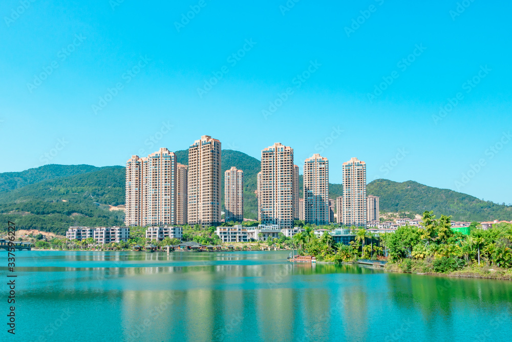 Naklejka premium Chinese town architecture.