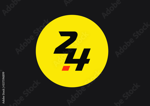 24h  logo koncepcja