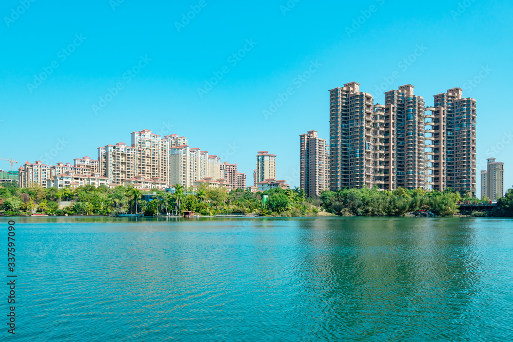 Chinese town architecture. Chinese town architecture.