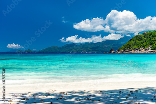 Tropical beach in Seychelles - Four Seasons beach in Mahe © Radka