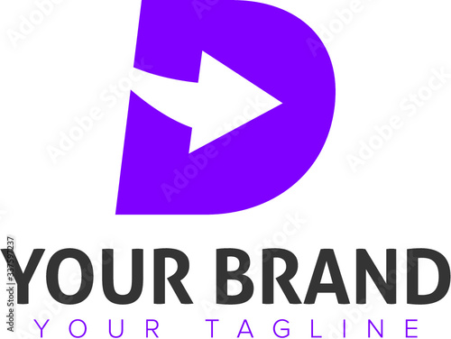 Litera D  logo koncepcja