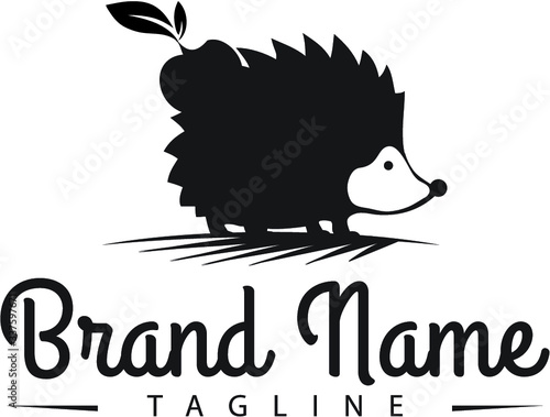 Jeż biznes logo koncepcja
