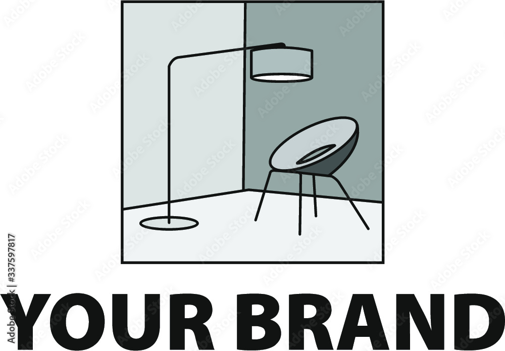 Fototapeta premium Furniture logo concept