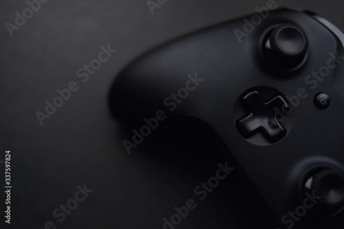 gamepad, modern game controller on dark background