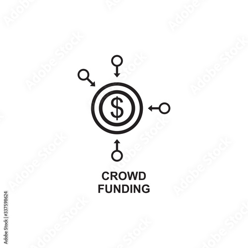 CROWDFUNDING ICON , FUND SUPPORT ICON