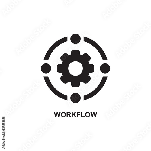 WORKFLOW ICON , OPERATIONS BUSINESS ICON