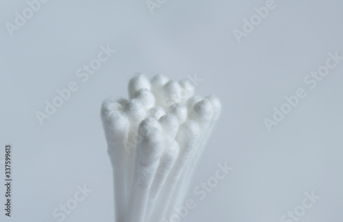 Selected and soft focused cotton swab