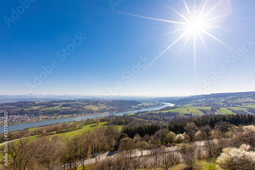 Danube Nibelungengau view from Maria Taferl photo