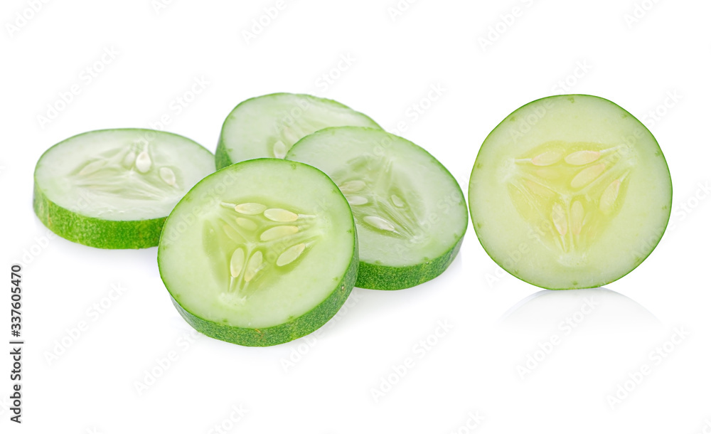 Fresh cucumber isolated on white background Fresh cucumber isolated on white background