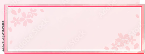 Wallpaper Mural 桜の花びらフレーム Torontodigital.ca