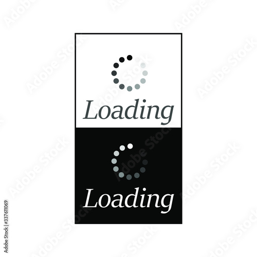 loading icon in vector file for videos 