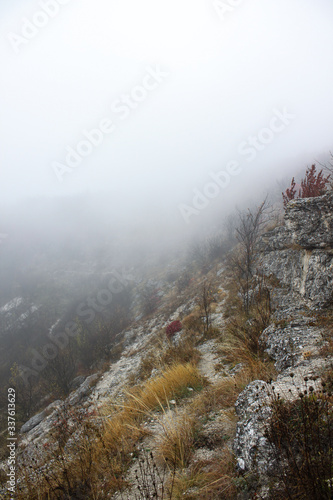 Highlands about 100 meters above the river