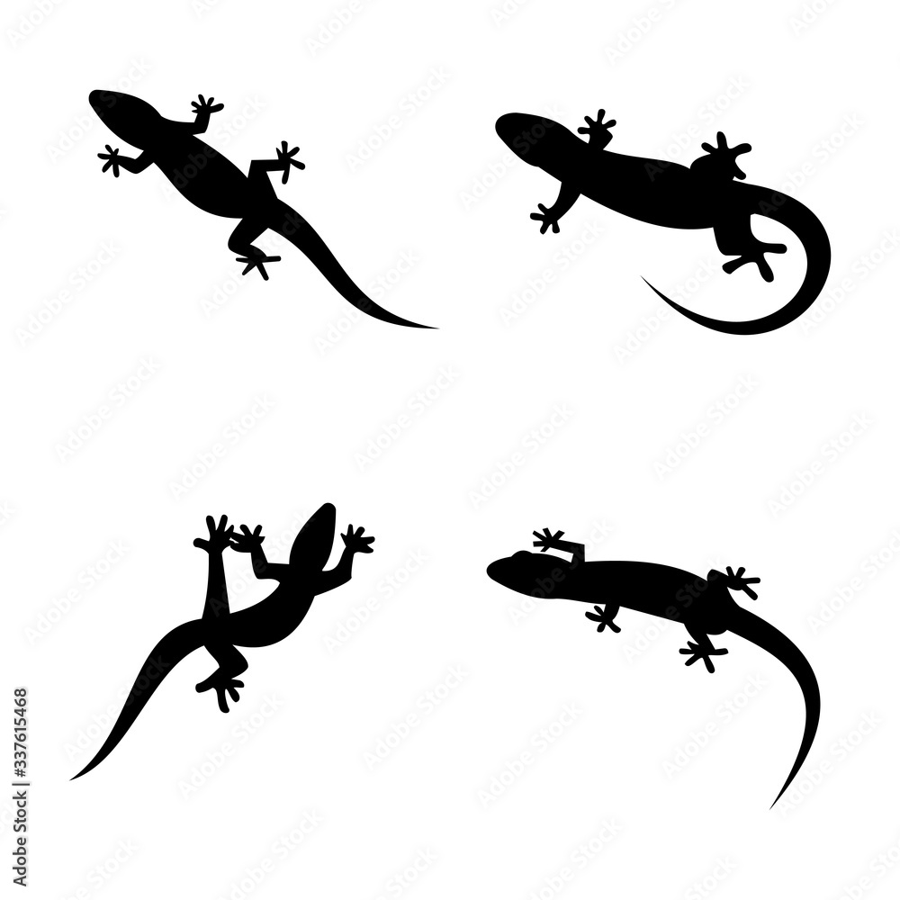 Fototapeta premium Lizard logo template vector illustration design icon