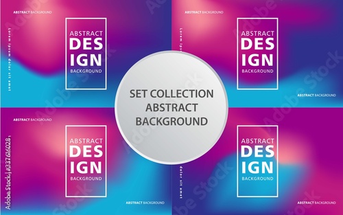 set collection gradient background banner design. Decorative shining illustration template. Template for your beautiful backgrounds. can be used on posters, banner ,web,landing page and any more.