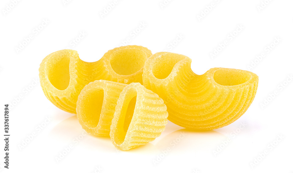 Macaroni Isolated on white background Macaroni Isolated on white background