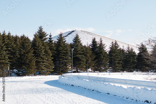 Winter in Moerenuma Park is a municipal park in Sapporo, Japan. 
