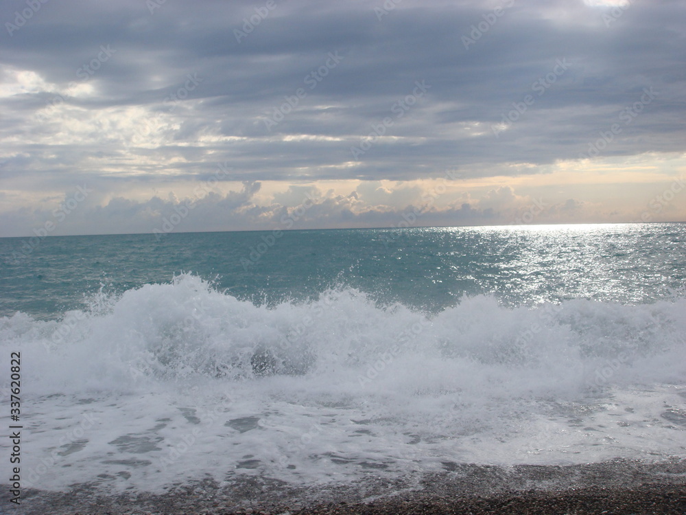 Fototapeta premium waves on the beach