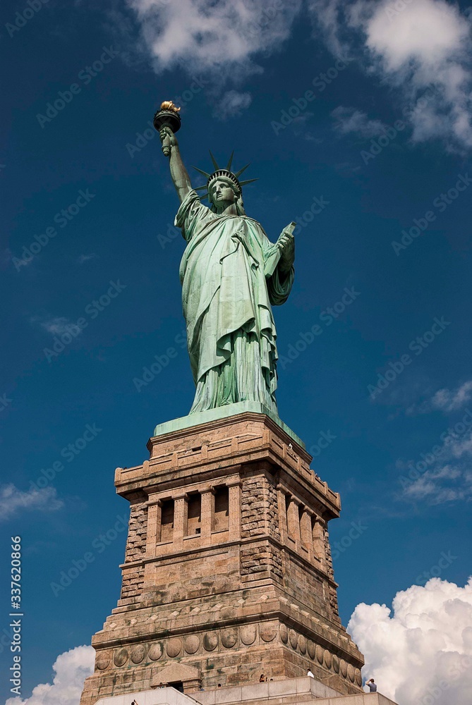 The Statue of Liberty on Liberty Island in New York The Statue of Liberty on Liberty Island in New York