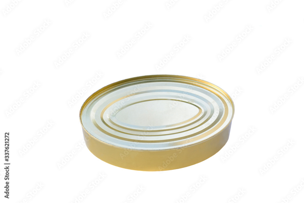 Tin can of sardines or canned fish isolated on white background. Tin can of sardines or canned fish isolated on white background.