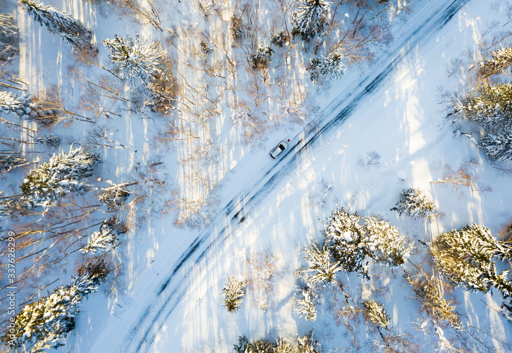 Φωτογραφία road trip across Daisetsuzan National Park hokkaido in winter season