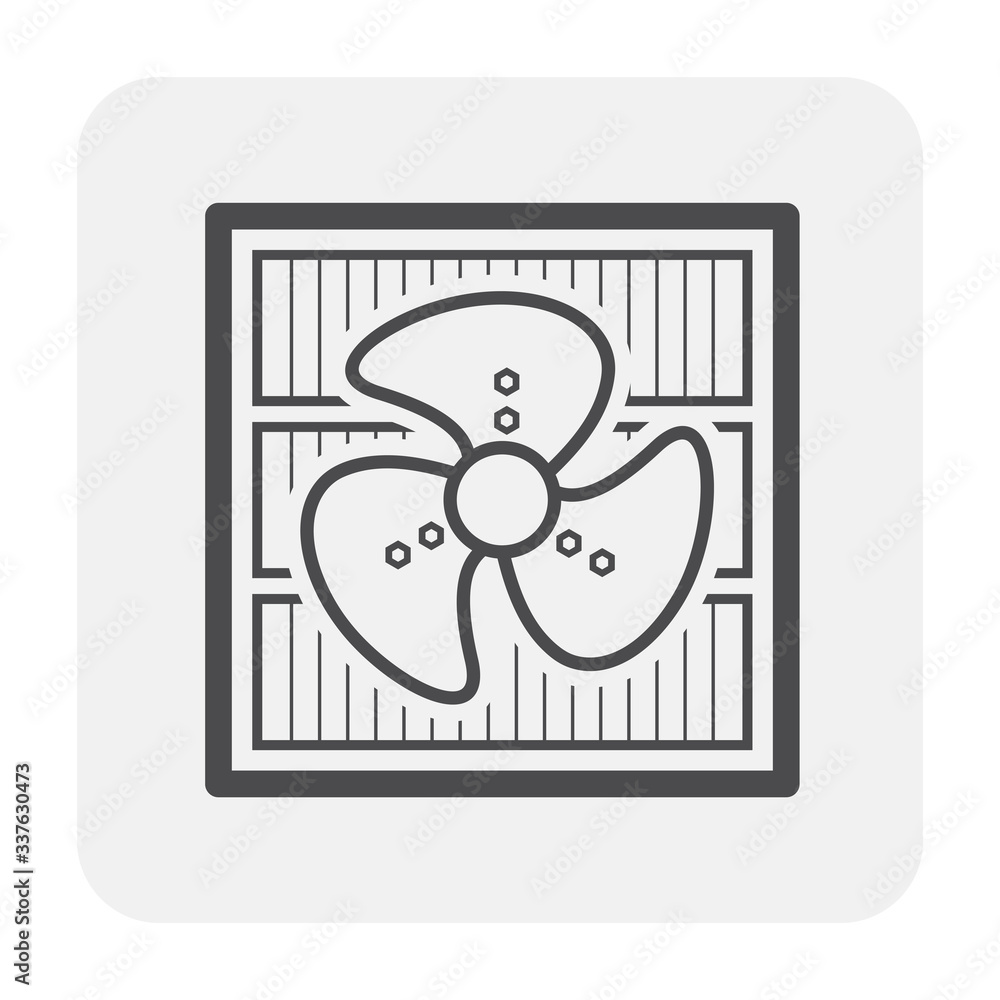 Condensor Fan Vector Condenser coil vector icon consist of copper or aluminium tubes, fins ...