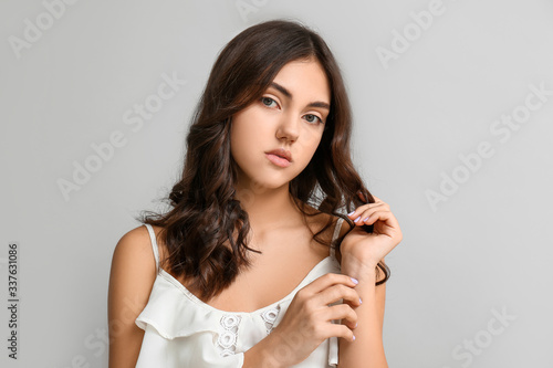 Young woman with beautiful ...