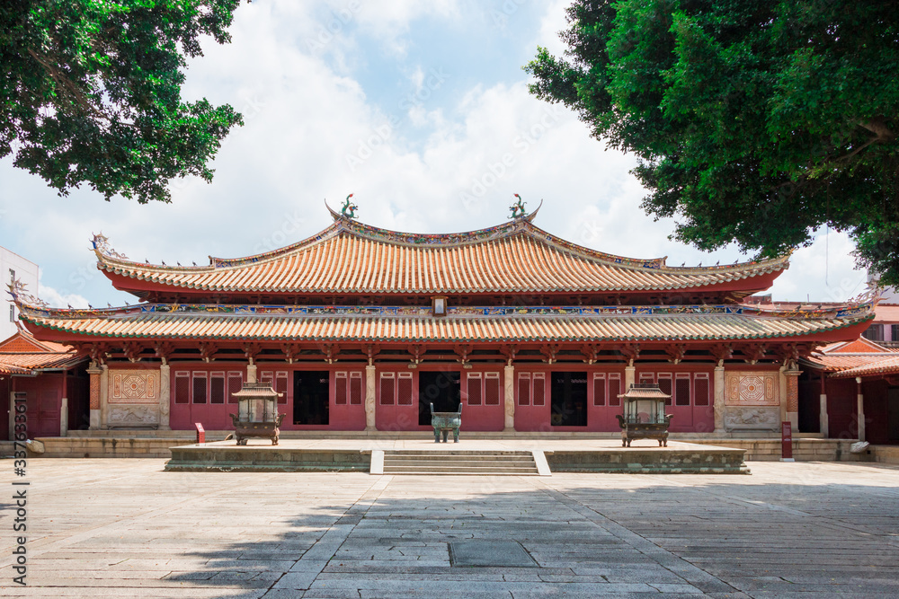 The Confucian Temple in Quanzhou, China. An old 500-year-old building. The Confucian Temple in Quanzhou, China. An old 500-year-old building.