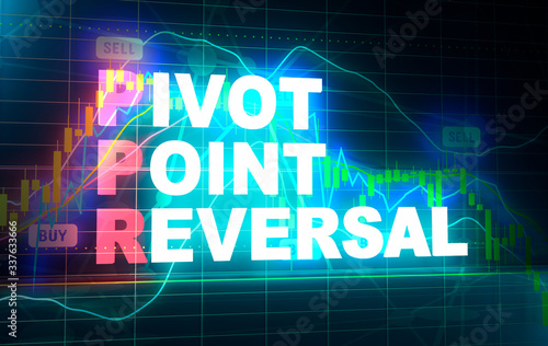 Trading dictionary. Financial market concept. Acronym PPR - Pivot Point Reversal. 3D rendering