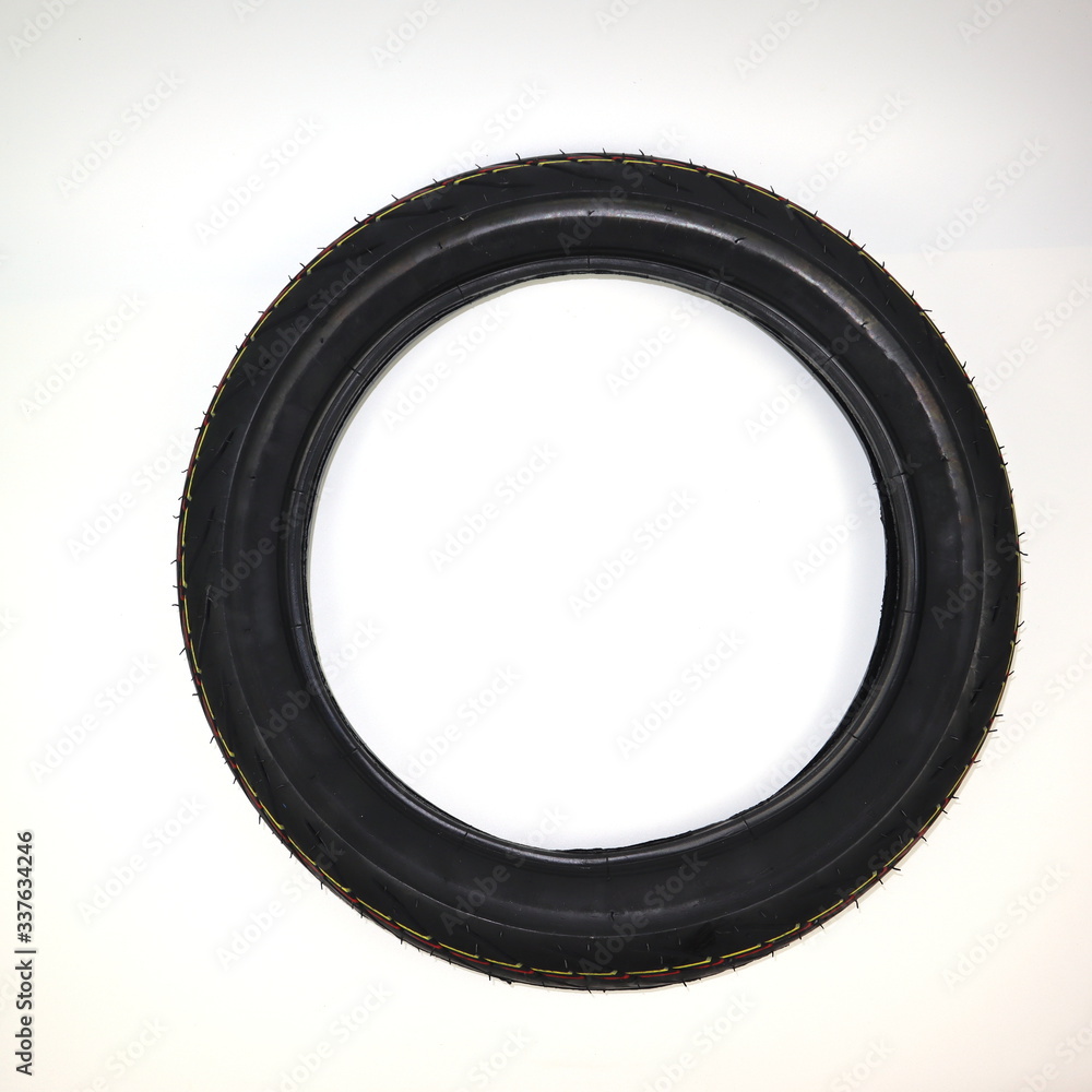 top view of motorcycle tyre isolated on white background. top view of motorcycle tyre isolated on white background.
