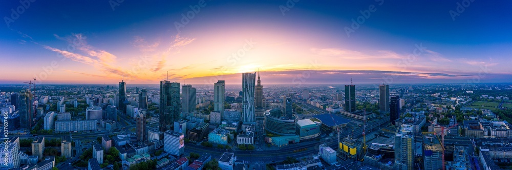 Warsaw from the aerial perspective