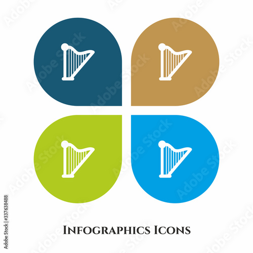 Vector Illustration icon for all purpose. Isolated on 4 different backgrounds. photo