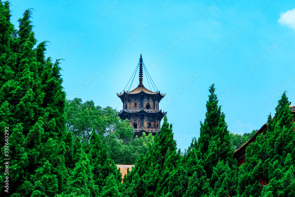 Kaiyuan Temple, Quanzhou, China. Ancient buildings with a history of 1000 years. Kaiyuan Temple, Quanzhou, China. Ancient buildings with a history of 1000 years.