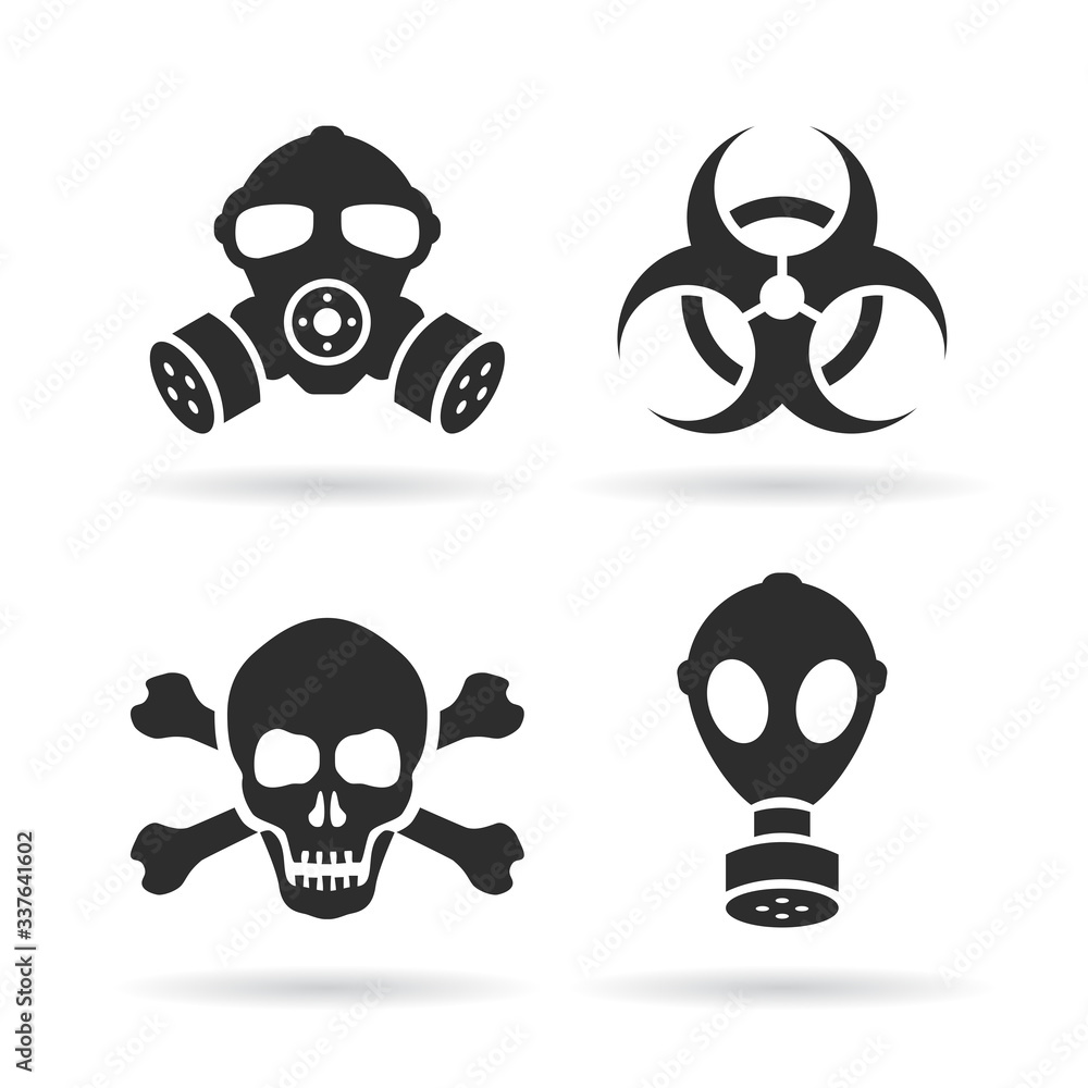 Epidemic and biohazard vector danger sign Epidemic and biohazard vector danger sign