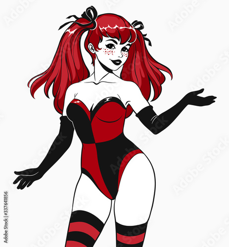 image of a beautiful joker girl