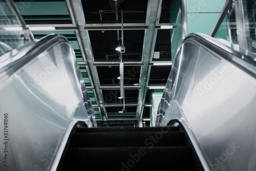 Escalators in the subway station