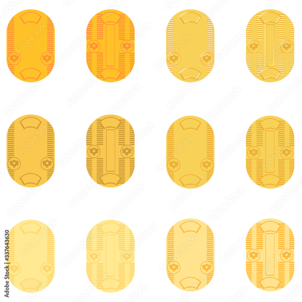 イラスト素材 小判 貨幣 お金 通貨 年賀状素材 ベクター アイコン Stock Vector Adobe Stock